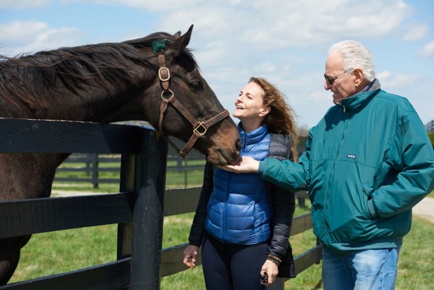 Zenyatta with Ann and Jerry. Photo by Kyle Acebo.
